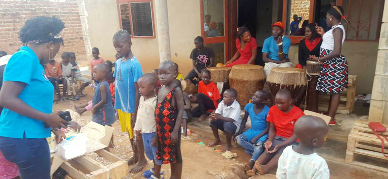 Rotarack Kampala club visits Ugandan orphans